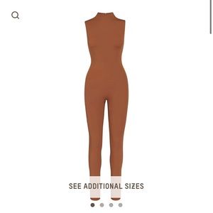SKIMS ALL-IN-ONE MOCK NECK SLEEVELESS ONESIE